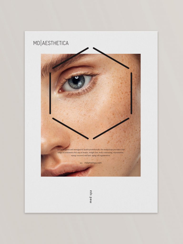 MD Aesthetica美容和健康中心医疗品牌设计，简洁到极致