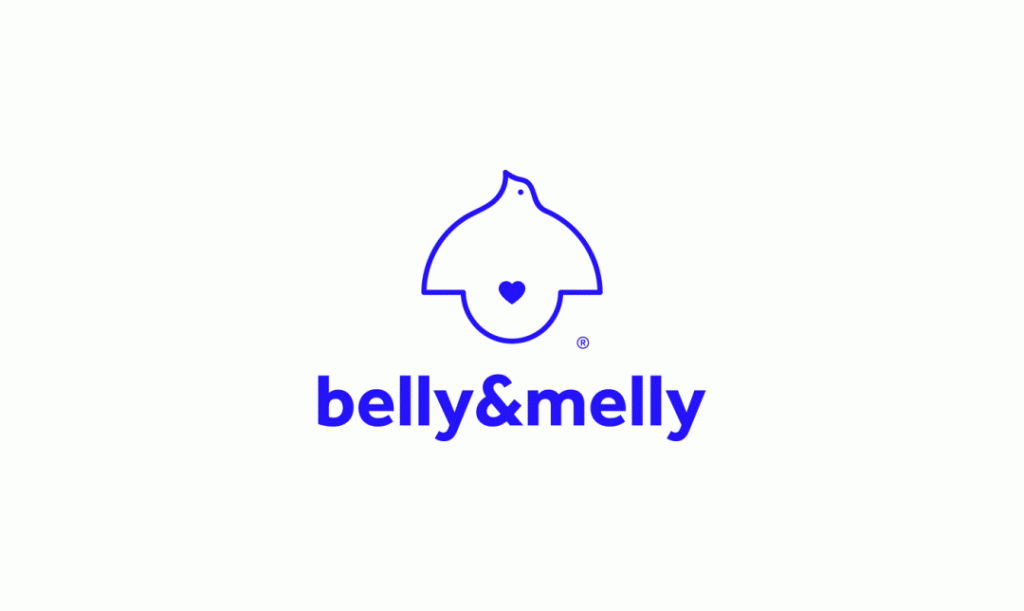 母婴护理belly&melly医疗品牌设计，用纯净的蓝色让你更加舒适
