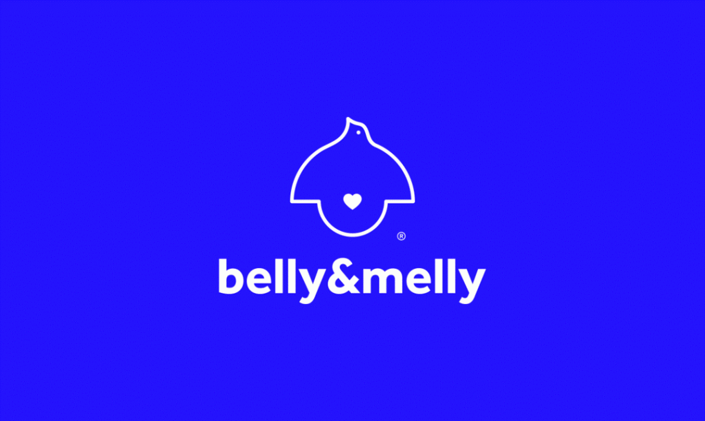 母婴护理belly&melly医疗品牌设计，用纯净的蓝色让你更加舒适