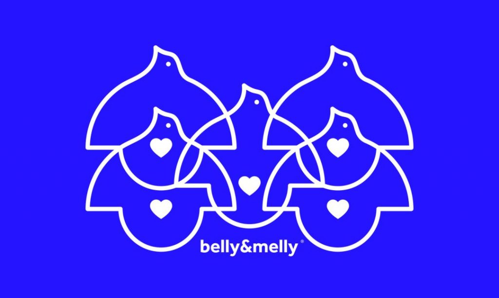 母婴护理belly&melly医疗品牌设计，用纯净的蓝色让你更加舒适