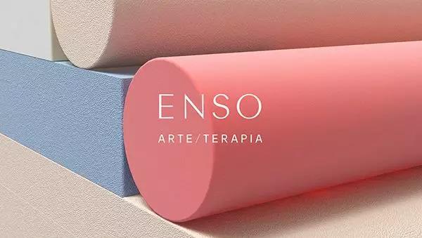 ENSO象征着启蒙和自我认知的精神健康医疗品牌设计