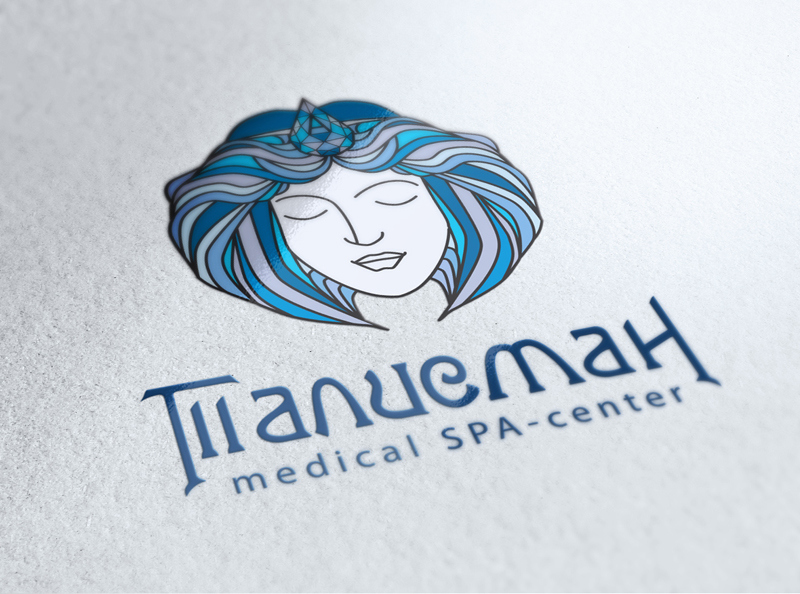 用水元素组成的品牌logo，Talisman水疗中心医疗品牌设计