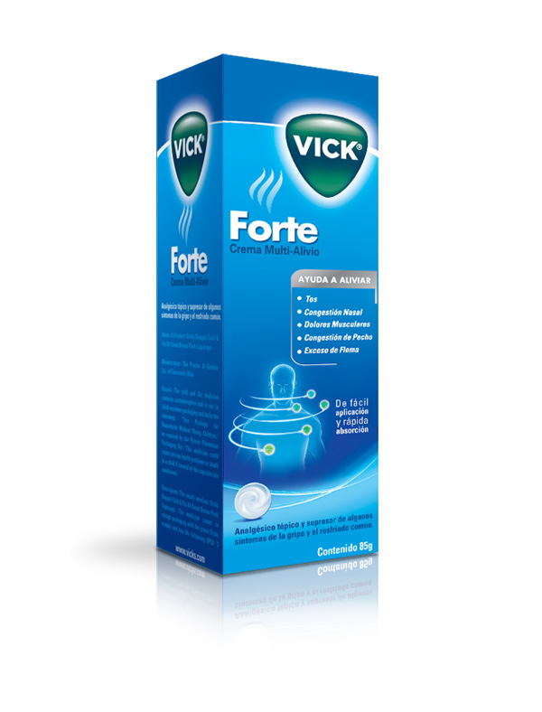 Vick Forte 蓝色科技风格药品包装设计