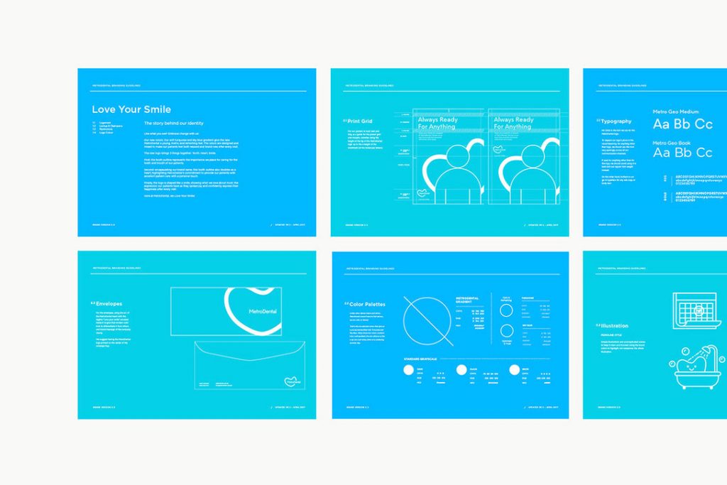 MetroDental牙科连锁店品牌设计