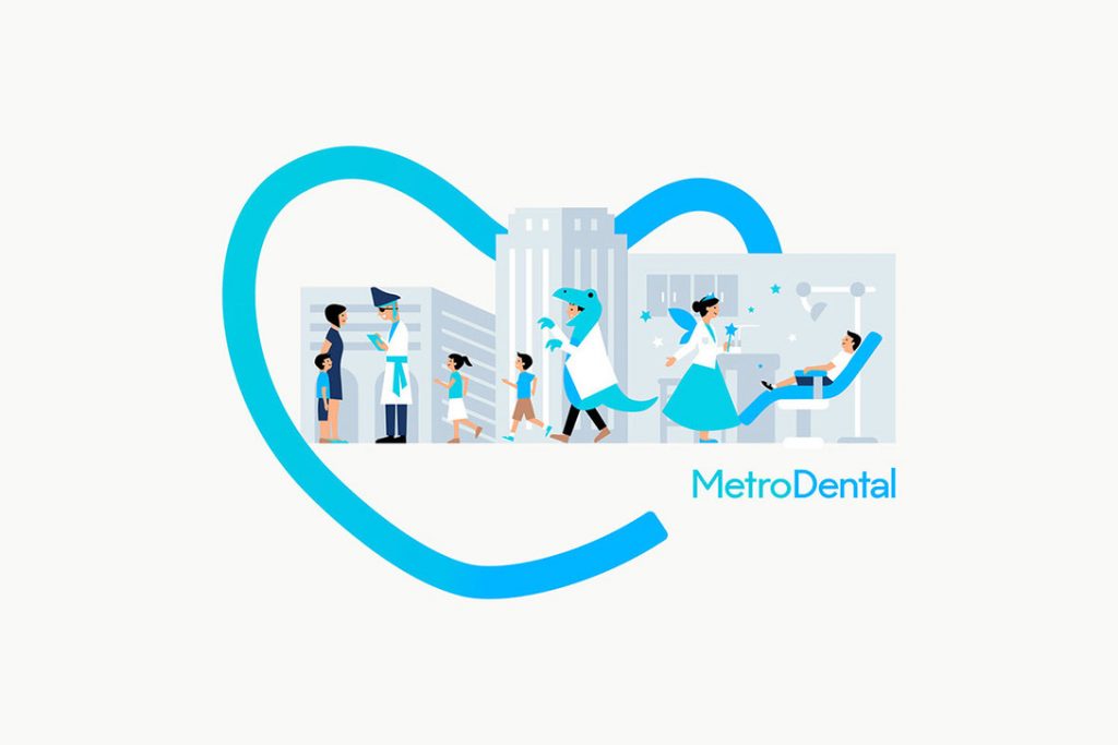 MetroDental牙科连锁店品牌设计