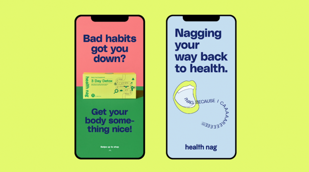 Health Nag 一家由女性运营的医疗健康平台品牌设计欣赏
