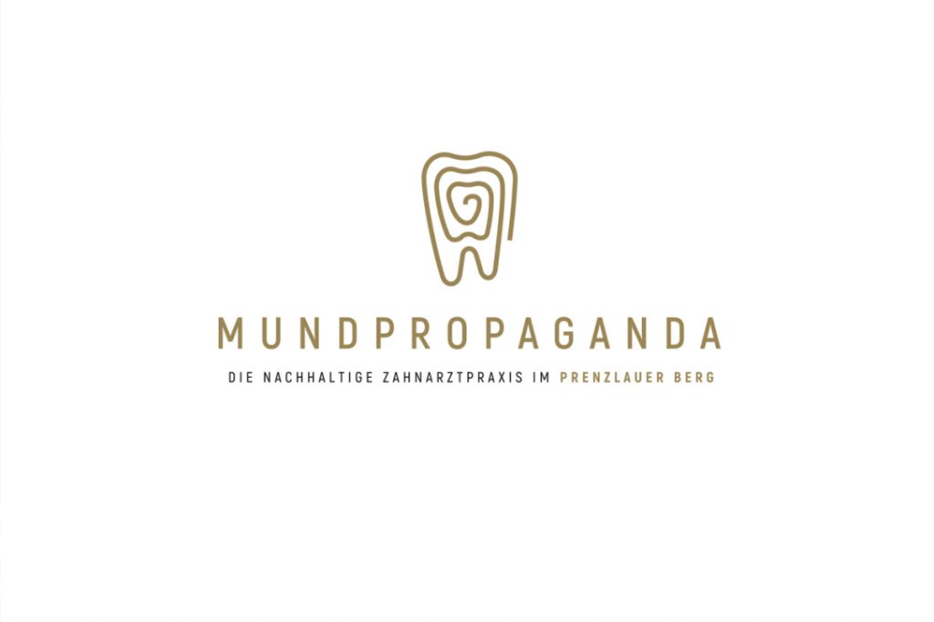 贯穿整个外观的线条，MUNDPROPAGANDA牙科诊所品牌设计欣赏