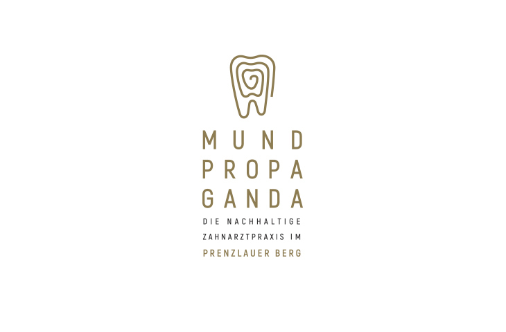 贯穿整个外观的线条，MUNDPROPAGANDA牙科诊所品牌设计欣赏