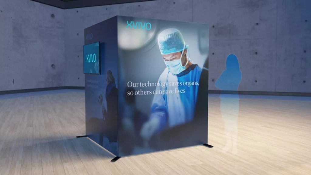 美国Xvivo高级细胞工作站，医疗器械小型展位设计欣赏