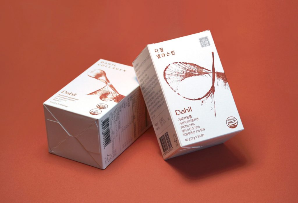 追求健康的内在美，韩国保健品Dahil品牌VI设计欣赏