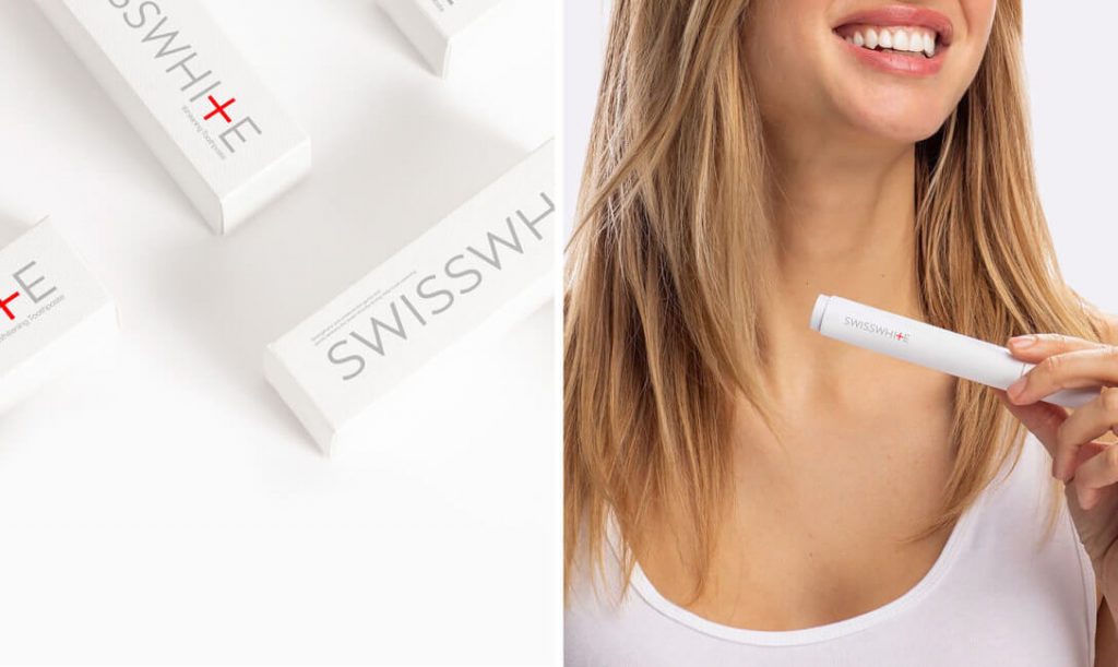 独特的牙齿美白，SWISSWHITE医药品牌设计欣赏