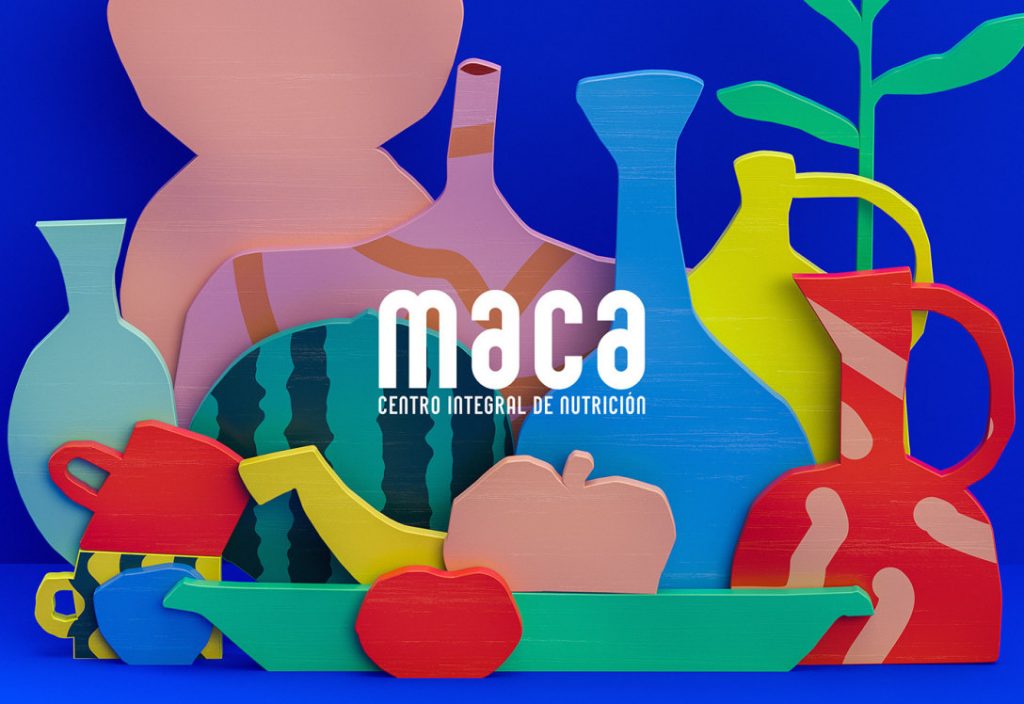 谁说医疗品牌不能色彩斑斓，MACA营养中心品牌设计欣赏