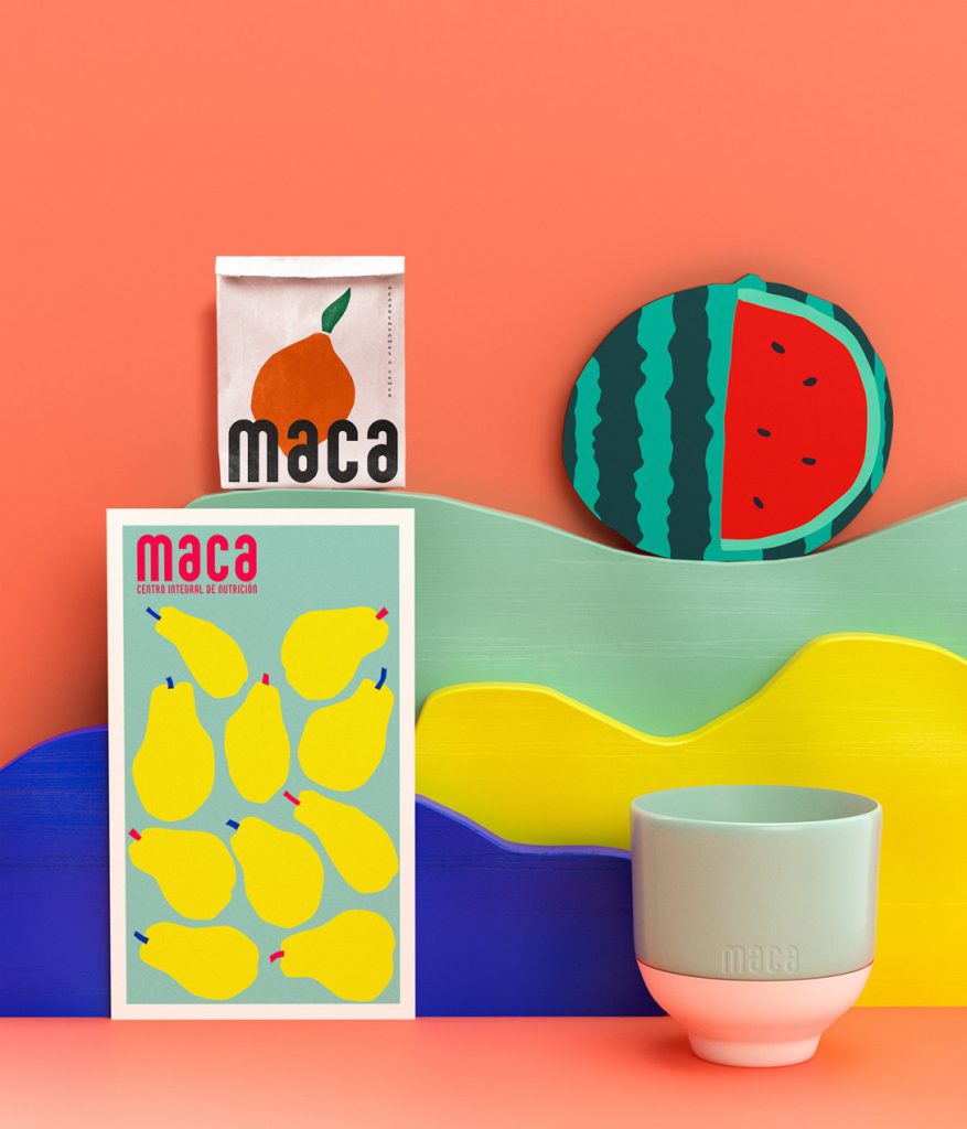 谁说医疗品牌不能色彩斑斓，MACA营养中心品牌设计欣赏