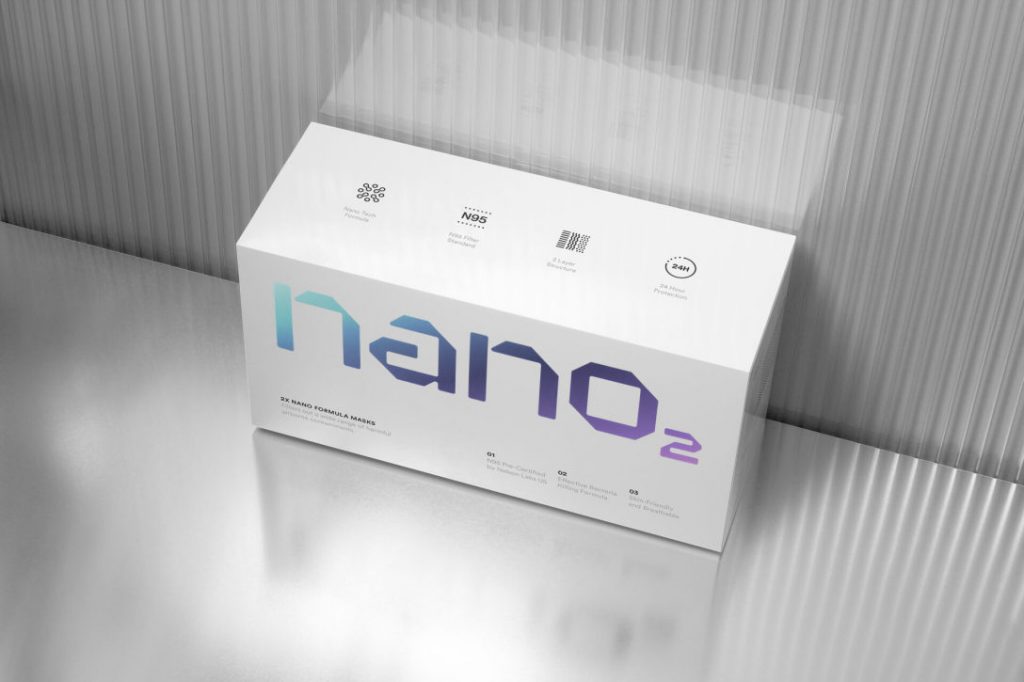 Nano2医用级口罩包装设计欣赏