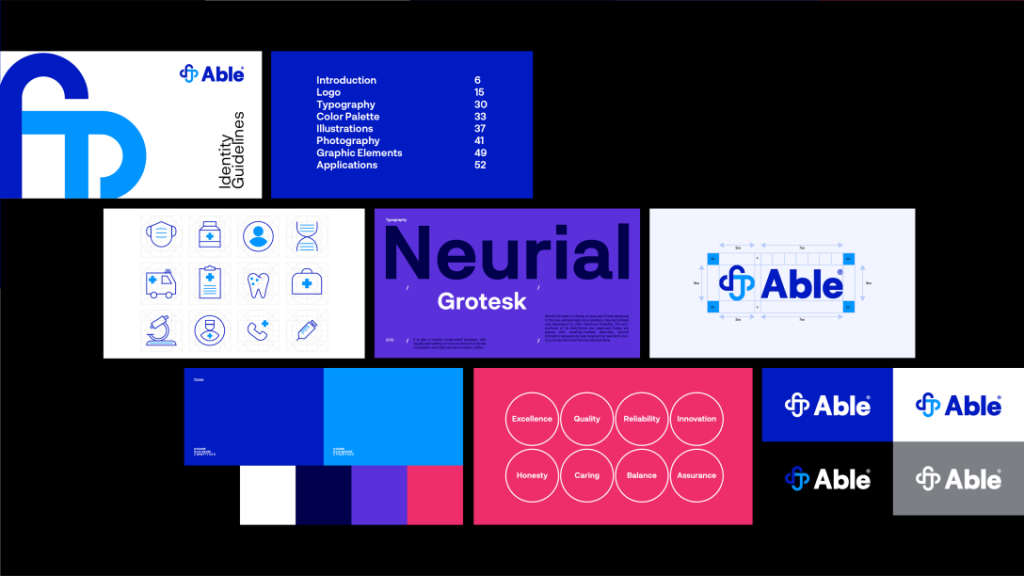 Able医药品牌升级设计欣赏