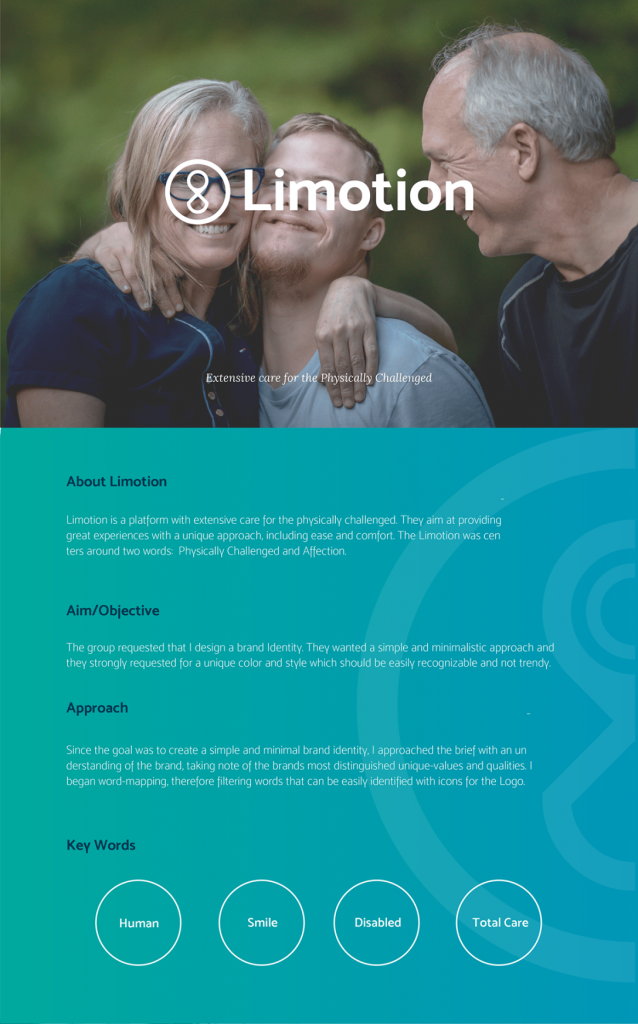 为残障人士提供广泛关爱的平台，Limotion品牌视觉识别系统VI设计欣赏