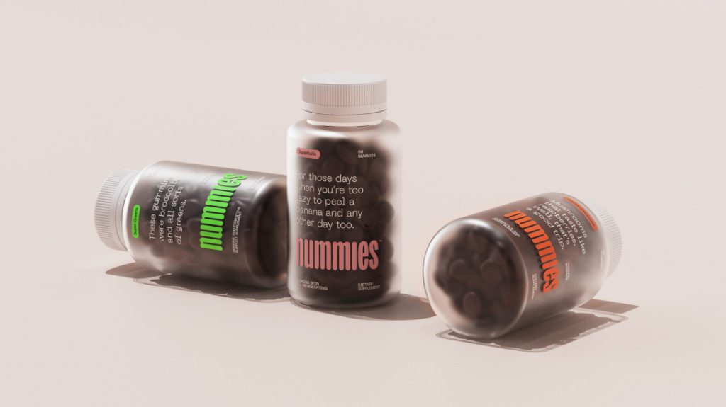 NUMMIES品牌维生素/保健品包装设计欣赏
